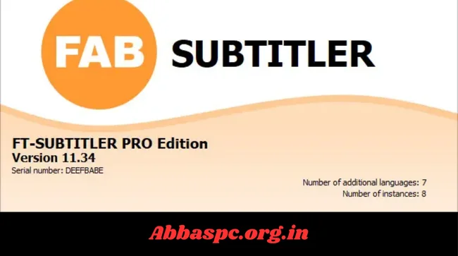 FAB Subtitler Pro