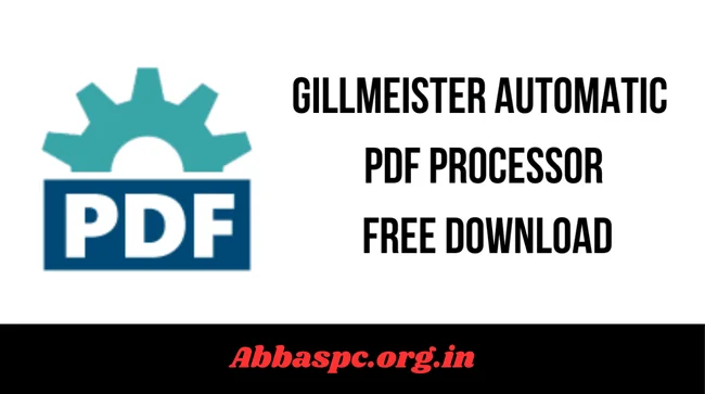 Gillmeister Automatic PDF Processor